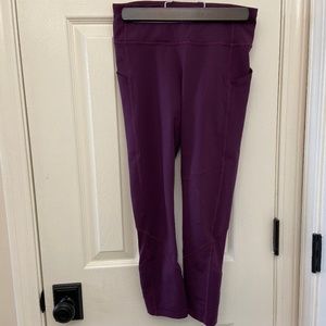 Lululemon Pace Rival Crop Darkest Magenta